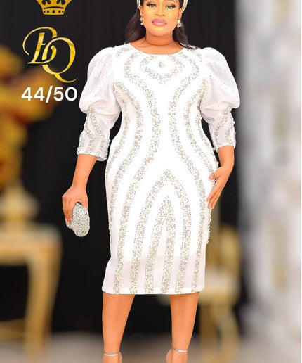 Beaded Embellished Party Dress | Birthday Wedding Graduation