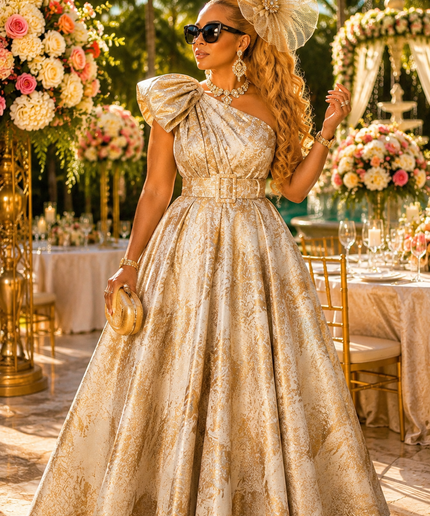"The Grand Entrance" Purple Off-The-Shoulder A-Line Maxi Dress for Wedding Guest Cocktail Reception Mother of The Bride Birthday Dinner Party Outfit