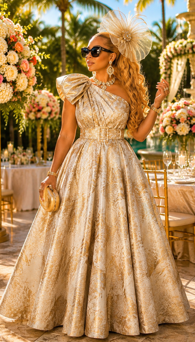 Pink One-Shoulder Twirl A-Line Dress for Wedding Guest Mother of The Bride Birthday Dinner Cocktail Party Outfit
