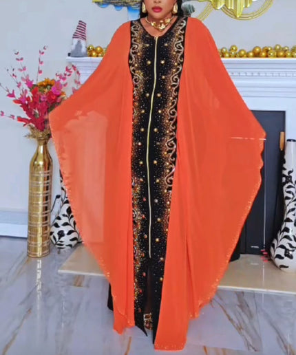 Embellished Kaftan Floor Length Maxi Dress | Birthday Party Wedding Ceremony