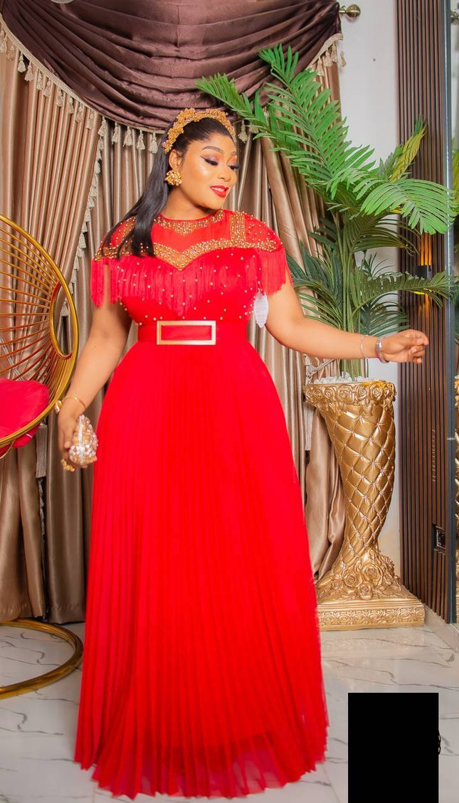 Tassel Embellished Maxi Dress | Birthday Party Celebrant