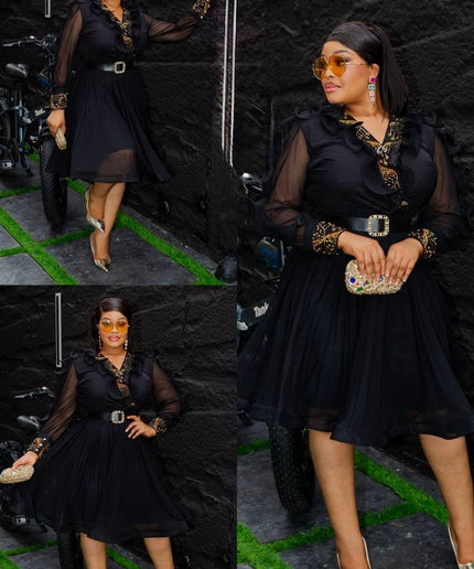 Ruffle Embellished Wedding Guest Midi Dress | Cocktail Party Graduation Anniversary Reception Birthday Celebration