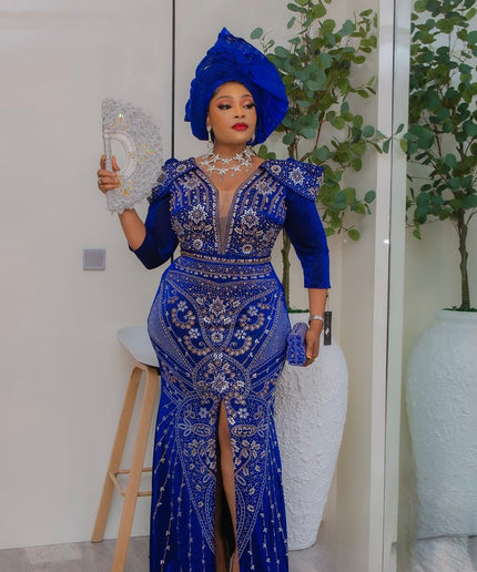 Sculpted Shoulder Embellished Maxi Dress: Mother of The Bride Birthday Party