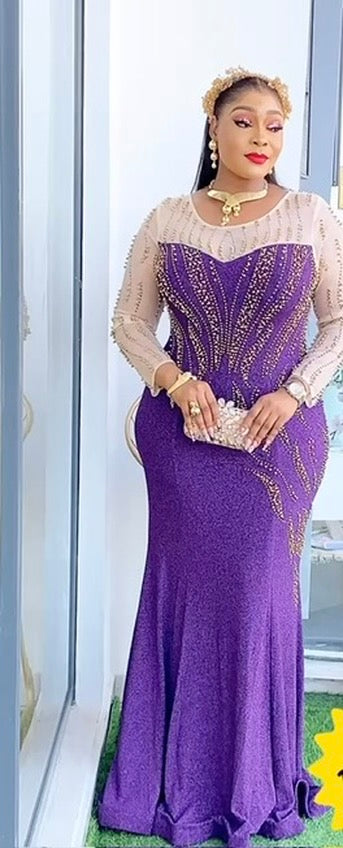 Plus Embellished Evening Gown