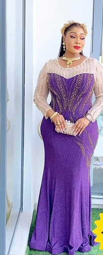 Plus Embellished Evening Gown