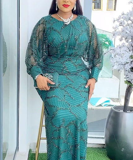 Sequin Embellished Party Maxi Dress | Wedding Guest Mother of The Bride Birthday