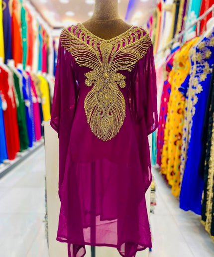 Embellished Kaftan Summer Wedding Guest Dress Cocktail Anniversary Bridal Photoshoot Birthday Party
