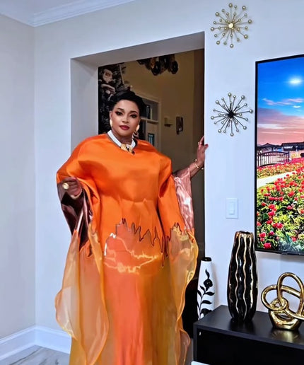 White Brocade African Bubu Dress for Wedding Guest Engagement Ceremony Mother of The Bride