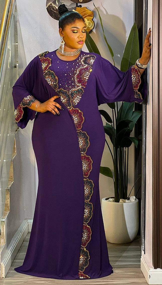 White Embellished Kaftan Dress: Wedding Guest Attire Engagement Ceremony Birthday Party