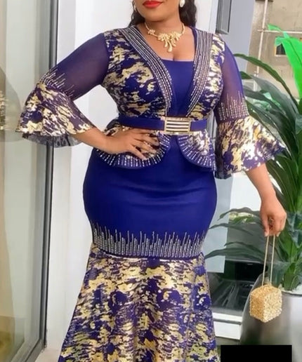 Peplum Maxi Dress