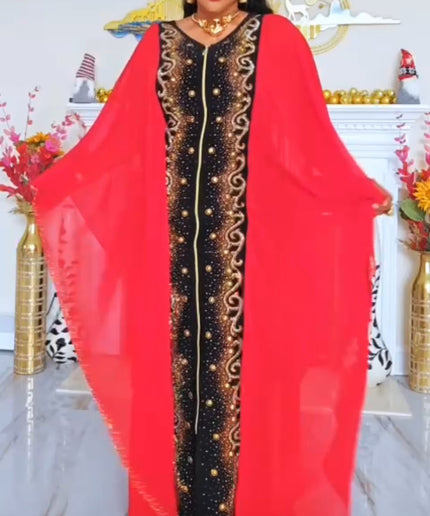 Embellished Kaftan Floor Length Maxi Dress | Birthday Party Wedding Ceremony