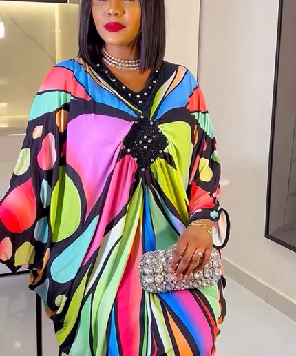 Colorful Embellished Kaftan