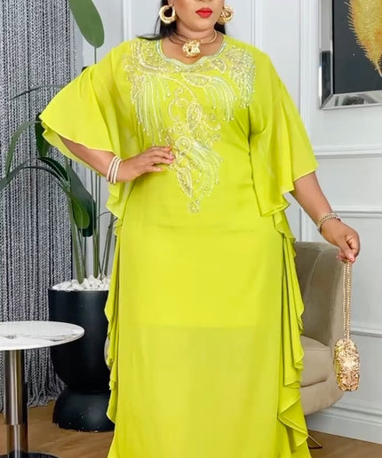 Embellished Maxi Kaftan Dress | Wedding Guest Party Birthday Mother of The Bride Graduation Photoshoot