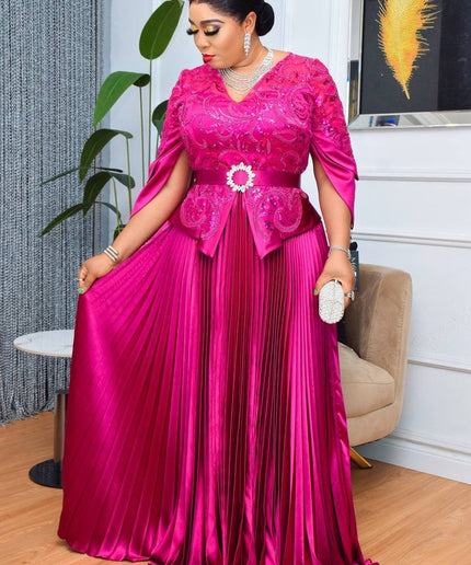 Statement Sleeve Sequin Peplum Top and Skirt | Mother of The Bride Birthday Party Wedding Guest