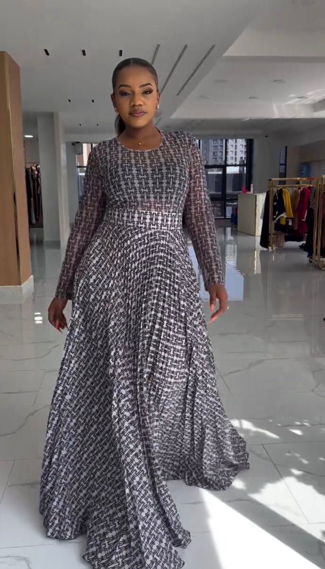 Classy Top & Pleated A-Line Skirt, Matching 2-Piece Set for Wedding Guest Outfit Birthday Party Dinner Ladies Night Concert - Plus Size Fashion