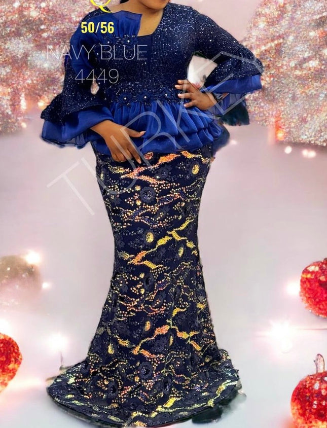 peplum dress size 18 Jovani Embroidered V Neck Quarter Sleeve Peplum Dress 45549