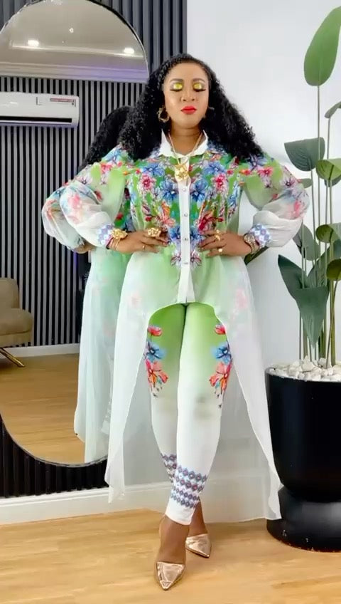 Embellished Matching Cape Top and Leggings | Birthday Party Photoshoot Wedding Grad
