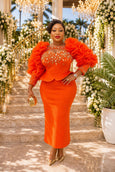 Orange / US Size 8 - Small