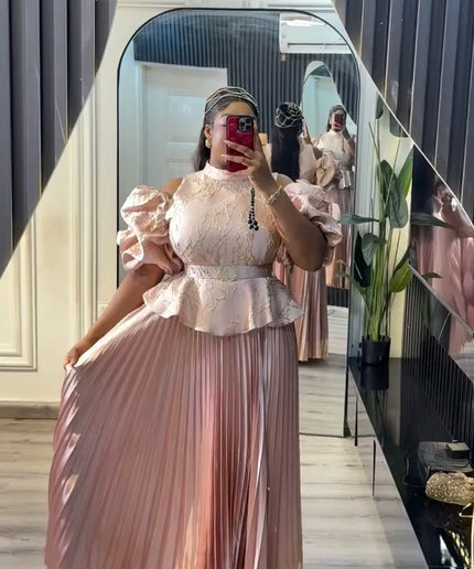 Cold Shoulder Summer Party Dress | Plus Size Wedding Guest Mother of The Bride