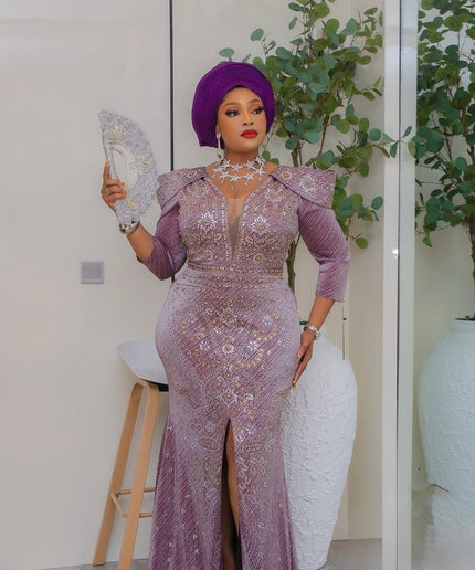 Sculpted Shoulder Embellished Maxi Dress: Mother of The Bride Birthday Party