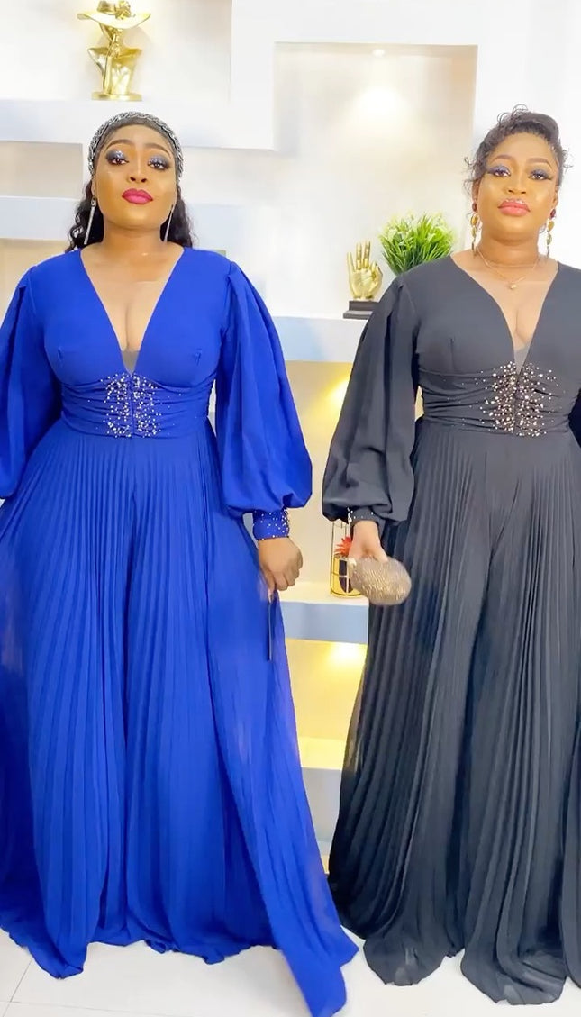 Embellished Palazzo Jumpsuit Free Flowing