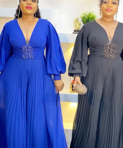 Embellished Palazzo Jumpsuit Free Flowing