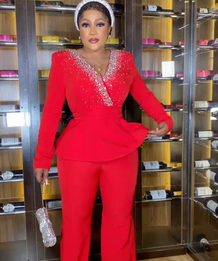 Embellished Jumpsuit Palazzo Pants
