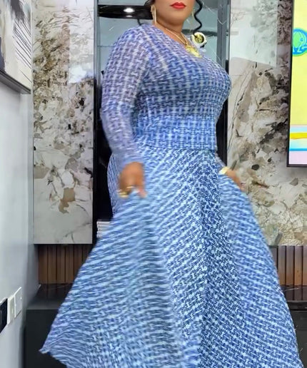 Classy Top & Pleated A-Line Skirt, Matching 2-Piece Set for Wedding Guest Outfit Birthday Party Dinner Ladies Night Concert - Plus Size Fashion