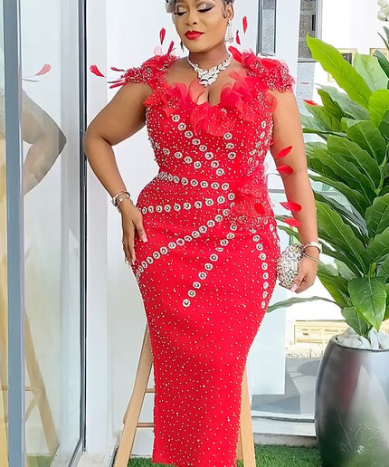 Ruffle Embellished Maxi Dress | Wedding Guest Party Graduation Reception