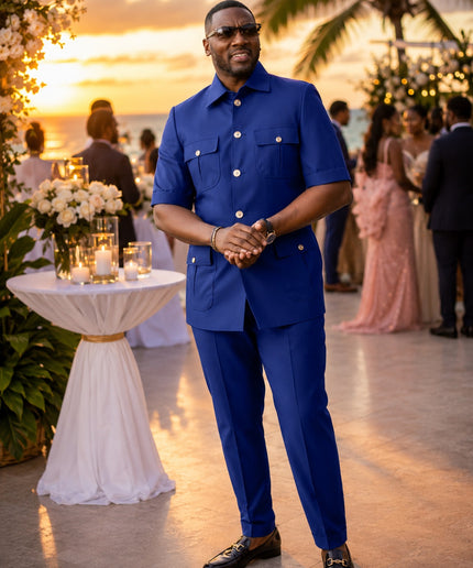 Men's White Wedding Guest Outfit  2-Piece Pants Set Birthday Photoshoot Graduation Church Anniversary Cocktail