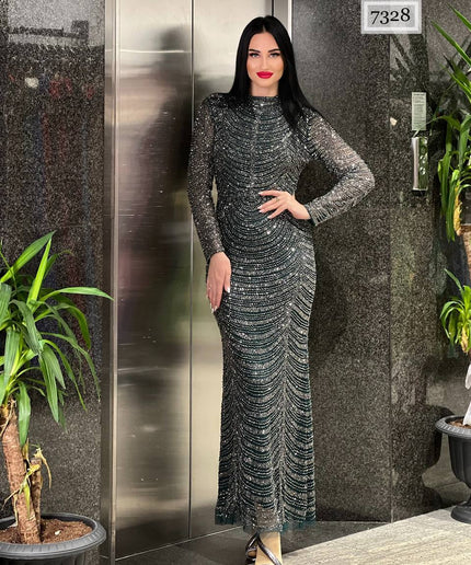 EMBELLISHED MAXI DRESS | WEDDING BIRTHDAY PROM PARTY