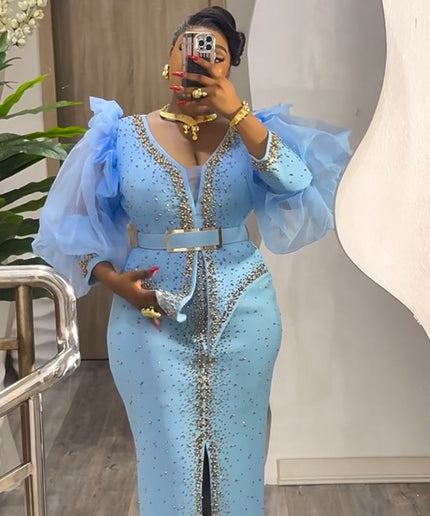 Sparkly Beaded Embellished Party Dress | Anniversary Birthday Party Wedding Guest Mother of The Groom