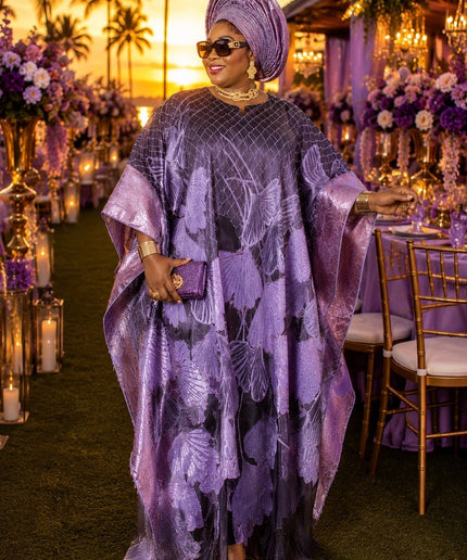 Always Lovely Blue Brocade Floral Kaftan Dress African Bubu Wedding Guest Attire Mother of The Bride Outfit Aso Ebi Engagement Ceremony Owambe Birthday Party Turkish Womenswear