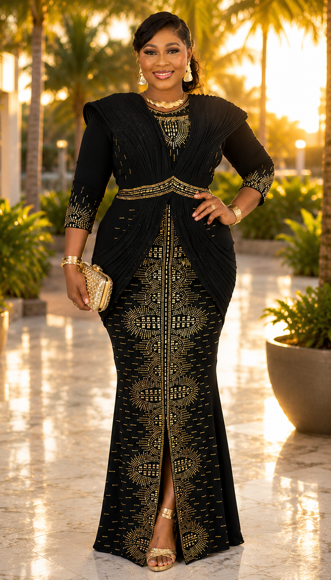 Make An Entrance White Structured Shoulder Crystal Embellished Maxi Dress - Wedding Birthday Outfit Cocktail Party Formal Evening Gown